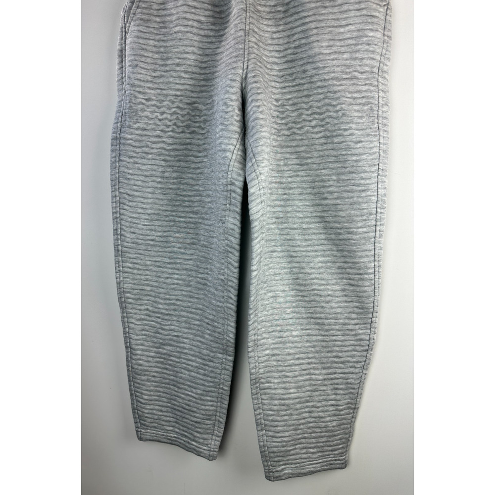 Athleta Ribbed Ottoman Sweatpants Gray Sweats Athleisure Plush Cozy Comfort XS - Picture 4 of 7